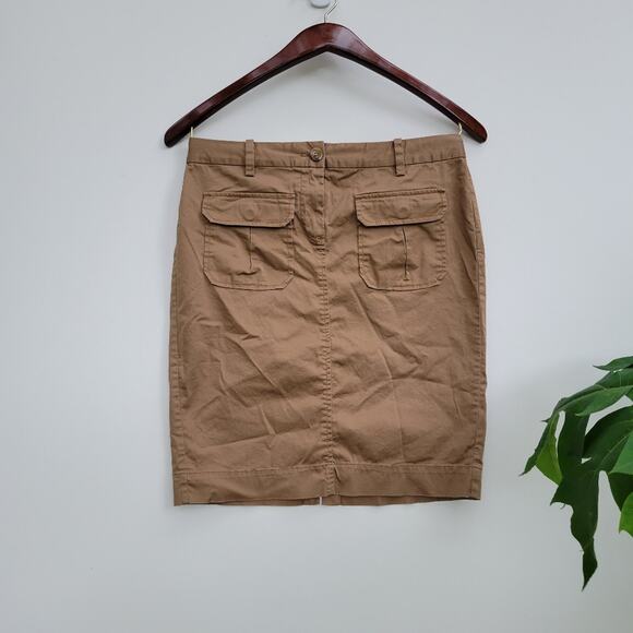 Old Navy Pocket Khaki Skirt 6 - Picture 1 of 8